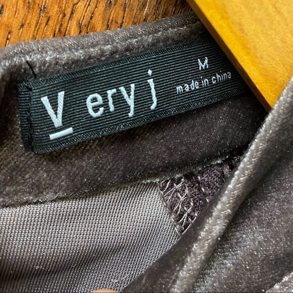 Very J dusty mauve velvet and lace tunic blouse top - Picture 2 of 6